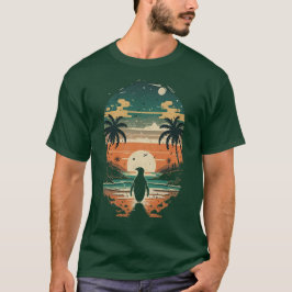 Sunset-Paradies-Pinguin-T-Shirt T-Shirt