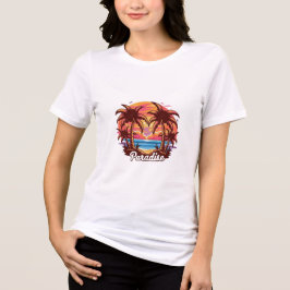 Sunset Paradise Shirt - Tropical Escape Sommer