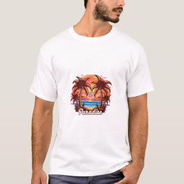 Sunset Paradise Sommer Shirt - Tropical Escape