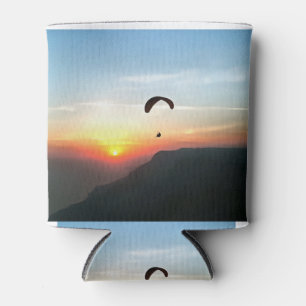 Sunset Paraglide Wanderlust Extreme Sportart Dosenkühler