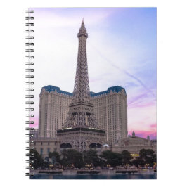 Sunset Paris Las Vegas Tour Eiffel Fake Notizblock