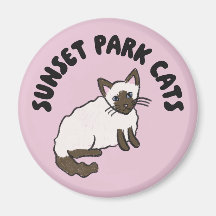 Sunset Park Cats | Magnet | Almond Rettungskatze
