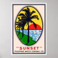 Sunset Philippine Match Company, LTD Label