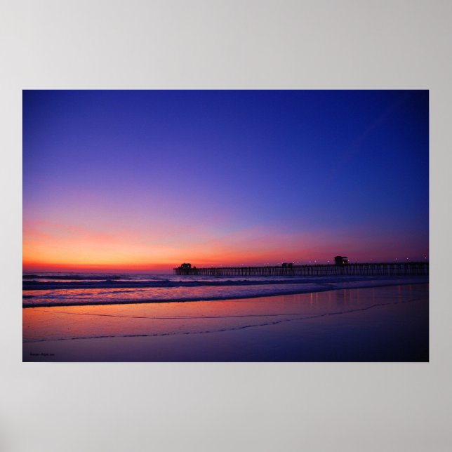 Sunset Pier Poster (Vorne)