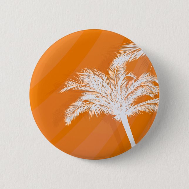 Sunset Plam Trees Button (Vorderseite)