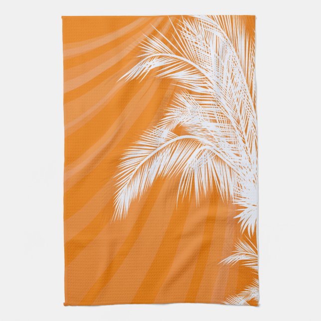 Sunset Plam Trees Handtuch (Vertikal)