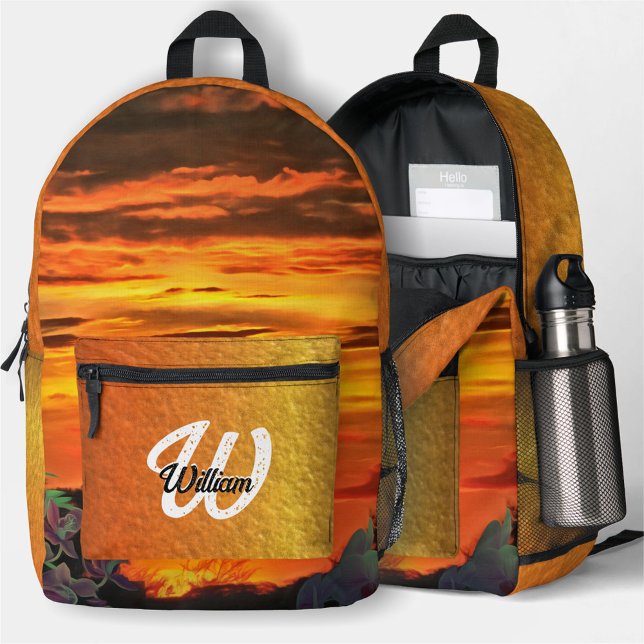 Sunset Plaza Marina 2584 Bedruckter Rucksack (Von Creator hochgeladen)