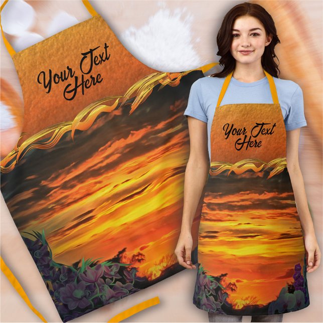 Sunset Plaza Marina 2584 Schürze (Von Creator hochgeladen)