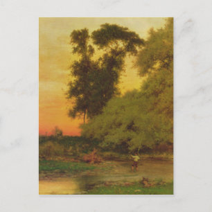 Sunset, Pompton, NJ Postkarte