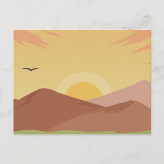 Sunset Postcard Postkarte