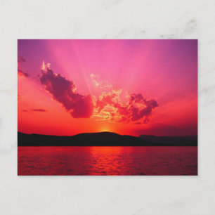 Sunset Postcard Postkarte