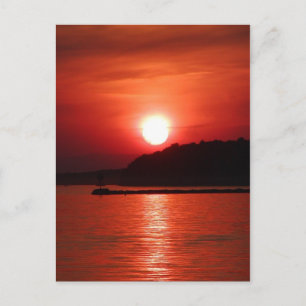 Sunset Postcard Postkarte