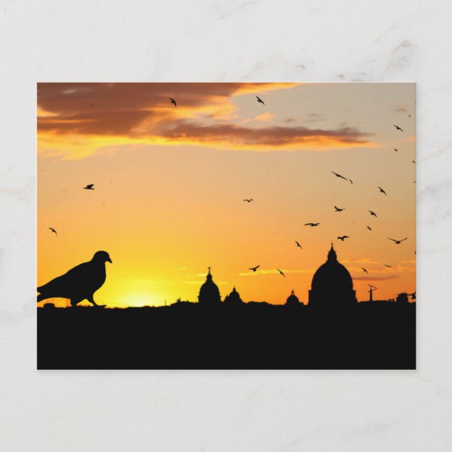 Sunset Postcard Postkarte (Vorderseite)