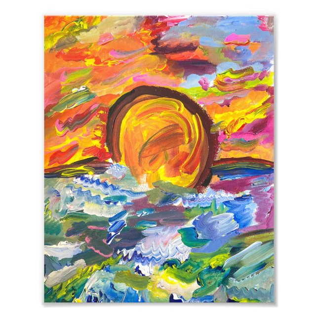 Sunset Print Fotodruck (Vorne)