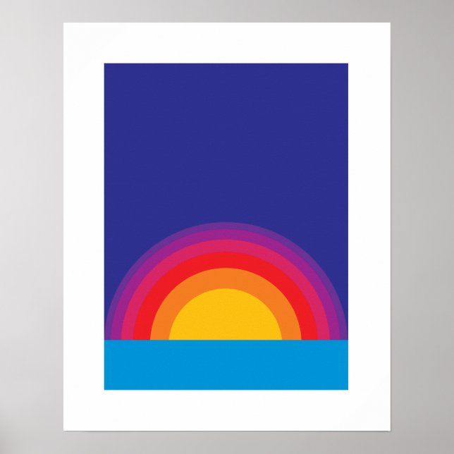 Sunset Print Poster (Vorne)