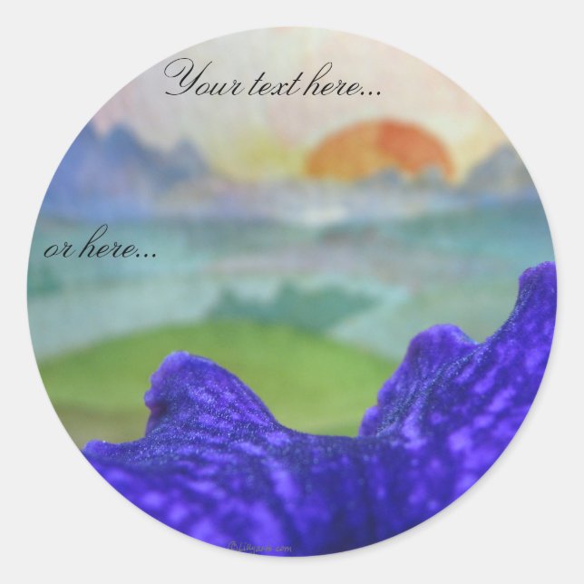 Sunset Rainbow Pictures Mariage Stickers Étiquette (Devant)