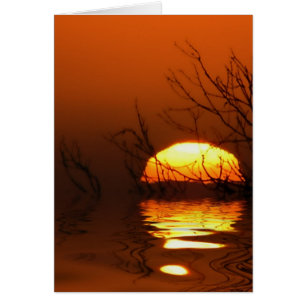 Sunset Reflection Card
