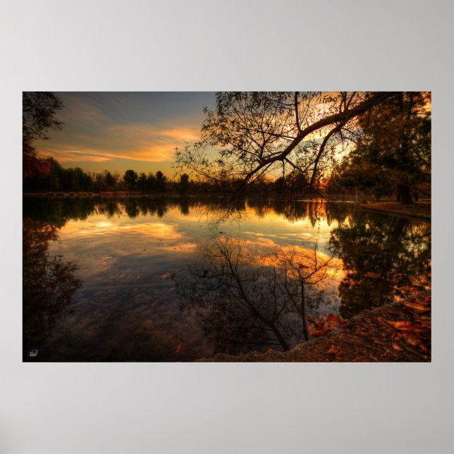 Sunset reflektions poster (Vorne)