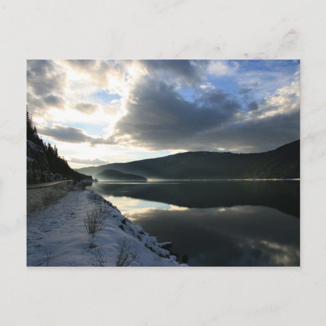 Sunset reflektions postkarte (Vorderseite)