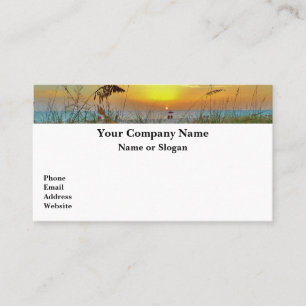 Sunset Retirement 11 Magnetic Business Card 12b Visitenkarte