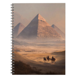 Sunset Ride Ancient Pyramid Notebook Notizblock
