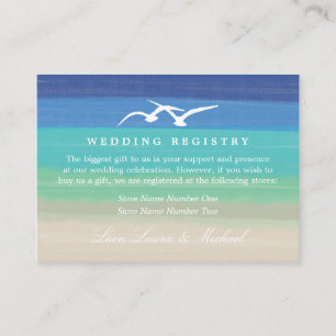 Sunset Romance Gift Registry Begleitkarte