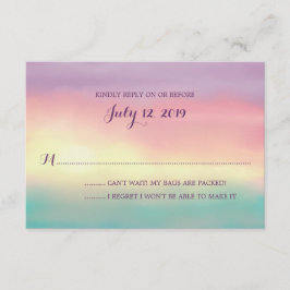 Sunset Romance | HochzeitsrSVP RSVP Karte