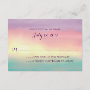 Sunset Romance   Mariage RSVP