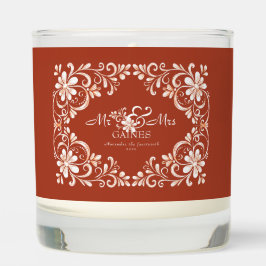 Sunset Rust Shabby Chic Mr & Mr. Scented Candle