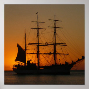 Sunset Sail Poster