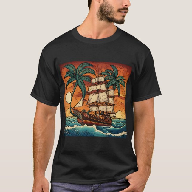 Sunset Sail T-Shirt (Vorderseite)