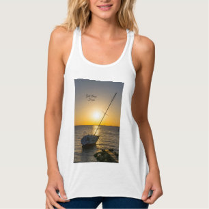 Sunset Sailboat naufrage Gulf Breeze Débardeur