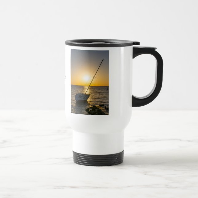 Sunset Sailboat naufrage Gulf Breeze Travel Mug (Droite)