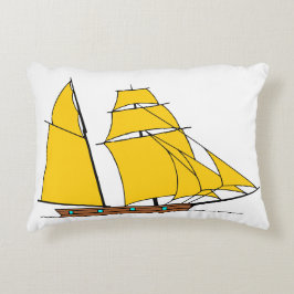 Sunset Sailboat Pillow Dekokissen