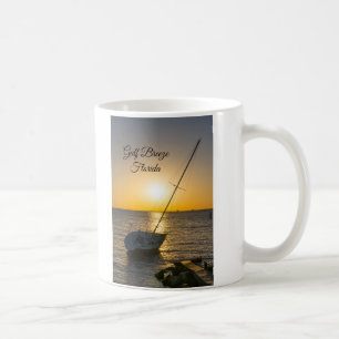 Sunset Sailboat Shipwreck Golf Breeze FL Tasse