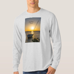 Sunset Sailboat Shipwreck Golf Breeze Long Sleeve T-Shirt
