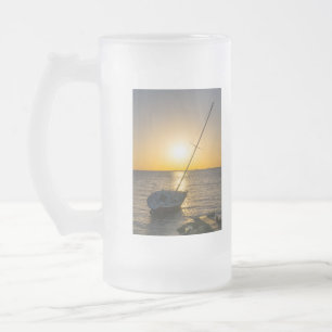 Sunset Sailboat Shipwreck Golf Breeze Mattierte Ta Mattglas Bierglas