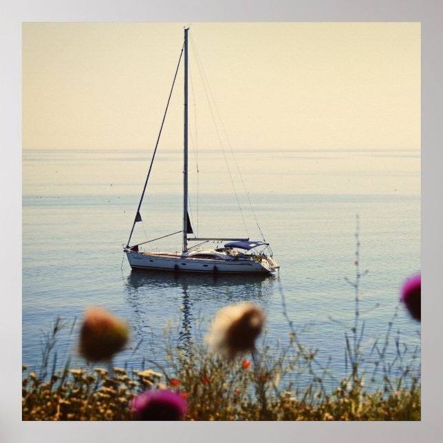 Sunset Sailing Poster (Vorne)