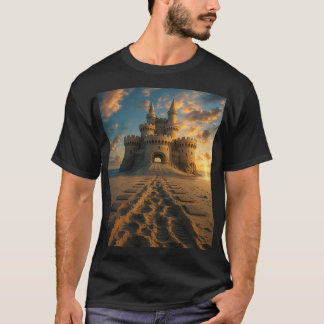 Sunset Sand Castle - Fantasy Beach Festung T-Shirt