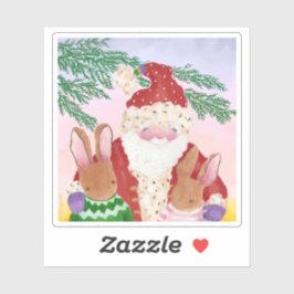 Sunset Santa Aufkleber