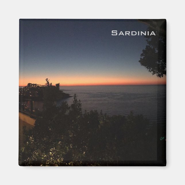 Sunset - Sardinien Magnet (Vorne)