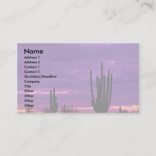Sunset, Scottsdale, Arizona Visitenkarte