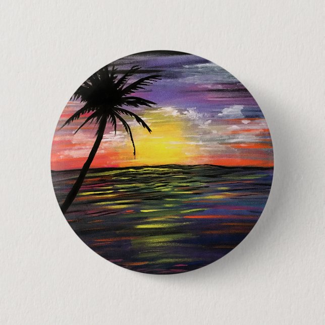 Sunset Sea Button (Vorderseite)