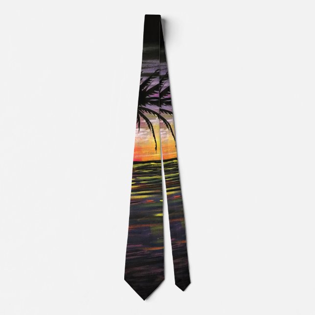 Sunset Sea Krawatte (Vorderseite)