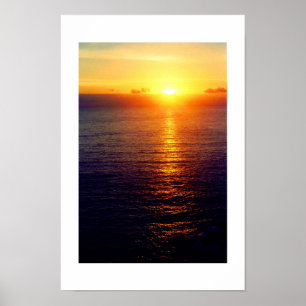 Sunset Sea Poster