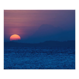 Sunset seen  fotodruck