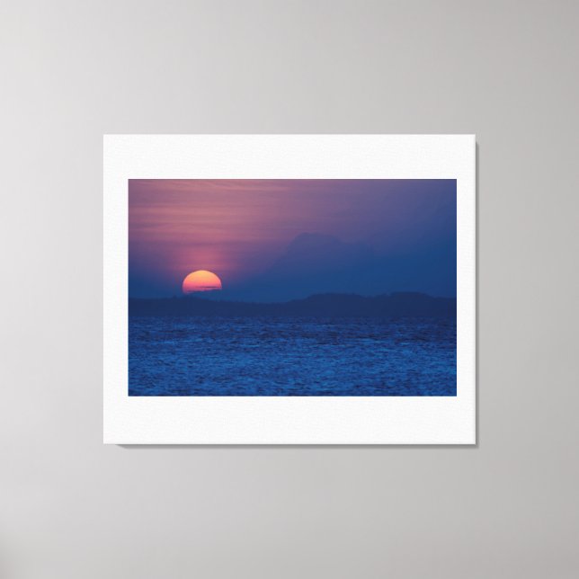 Sunset seen  leinwanddruck (Vorderseite)
