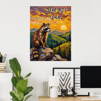 Sunset Serenade: Raccoon's Valley Watch Poster