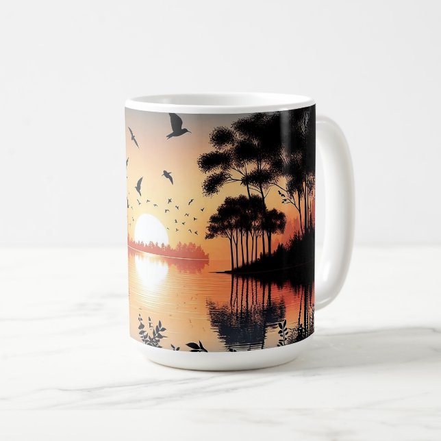 Sunset Serenity Kaffeetasse (VorderseiteRechts)