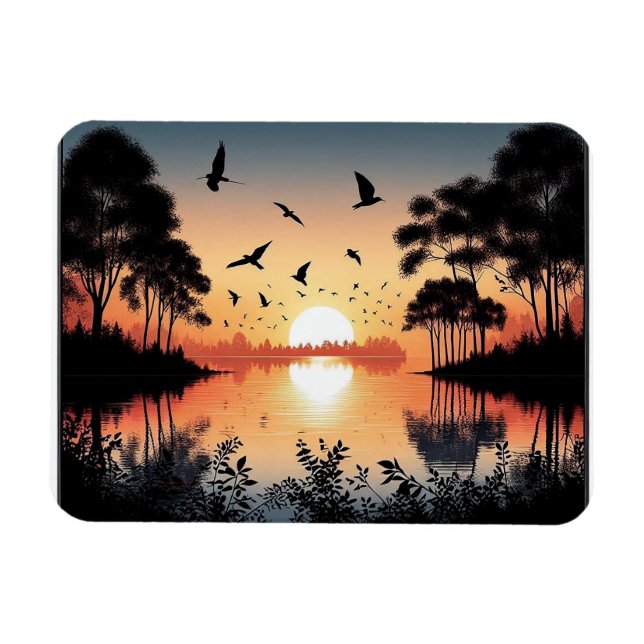Sunset Serenity Magnet (Horizontal)